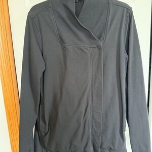 lululemon athletica Black Asymmetrical Zip Jacket size 12